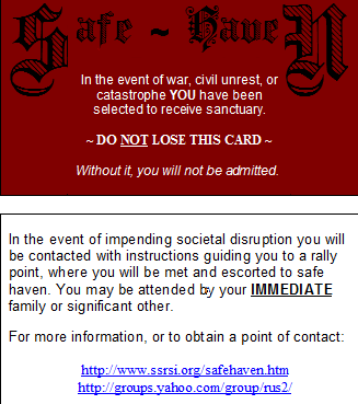 Safe-Haven Card